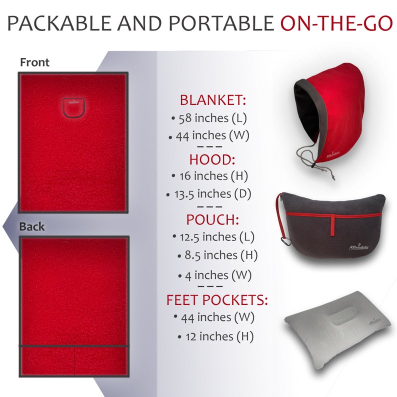 Comfy Blanket Travel Set / Cute Car Accessories for Women Men Teens / Great Grandma Gift Etsy