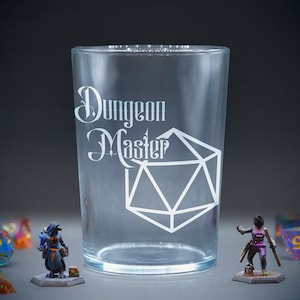 DnD Etched Class Glass - Dungeon Master