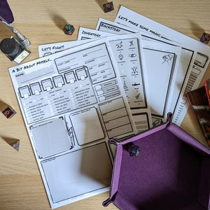 DnD 5e Character Sheet - The Expanded Scrawl | Printable PDF | Fillable PDF