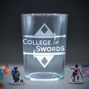 DnD Etched Class Glass - College of Swords