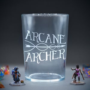 DnD Etched Class Glass - Arcane Archer