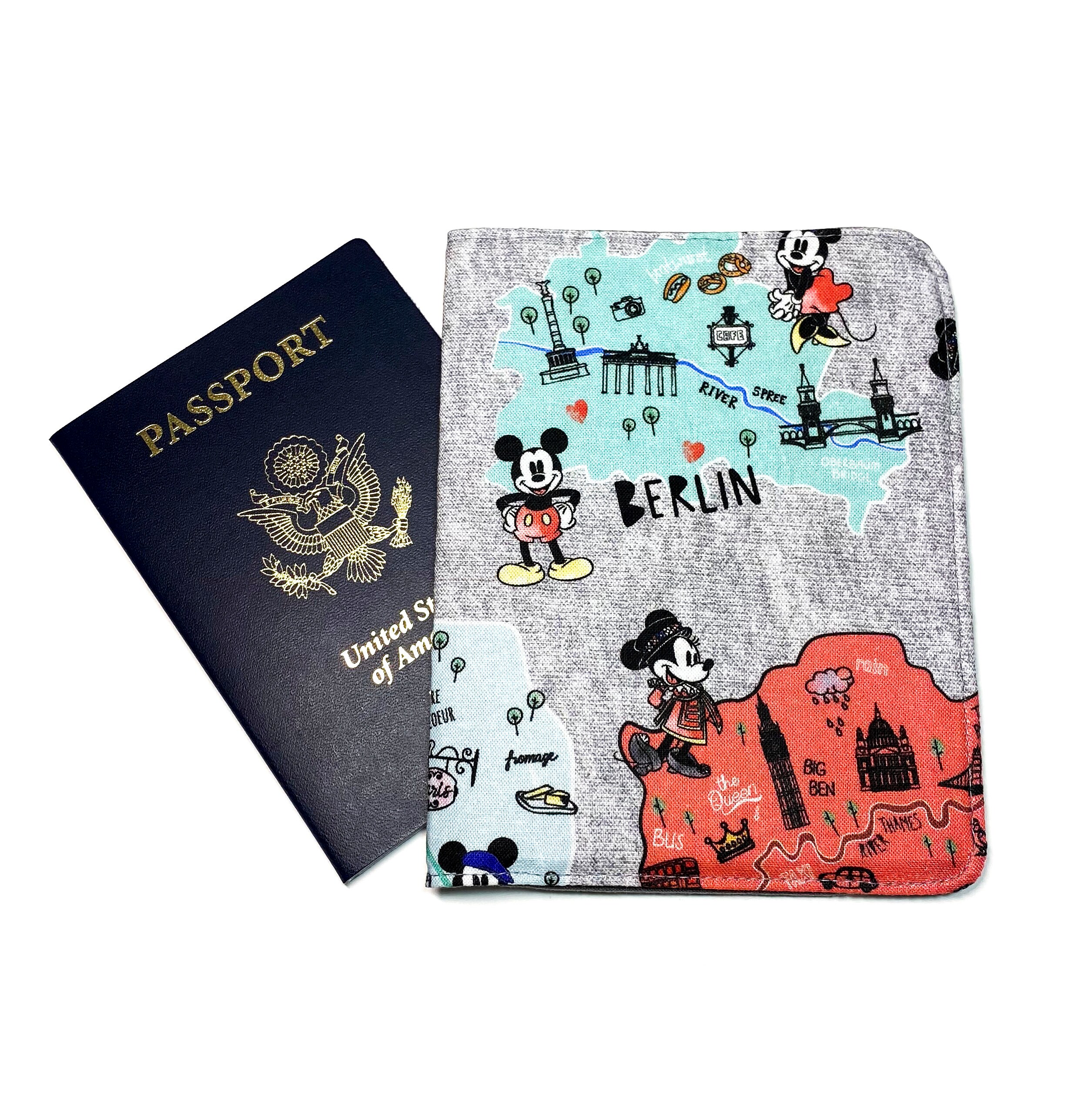 Disney Passport Holder Mickey Passport Case Mikey Passport Etsy