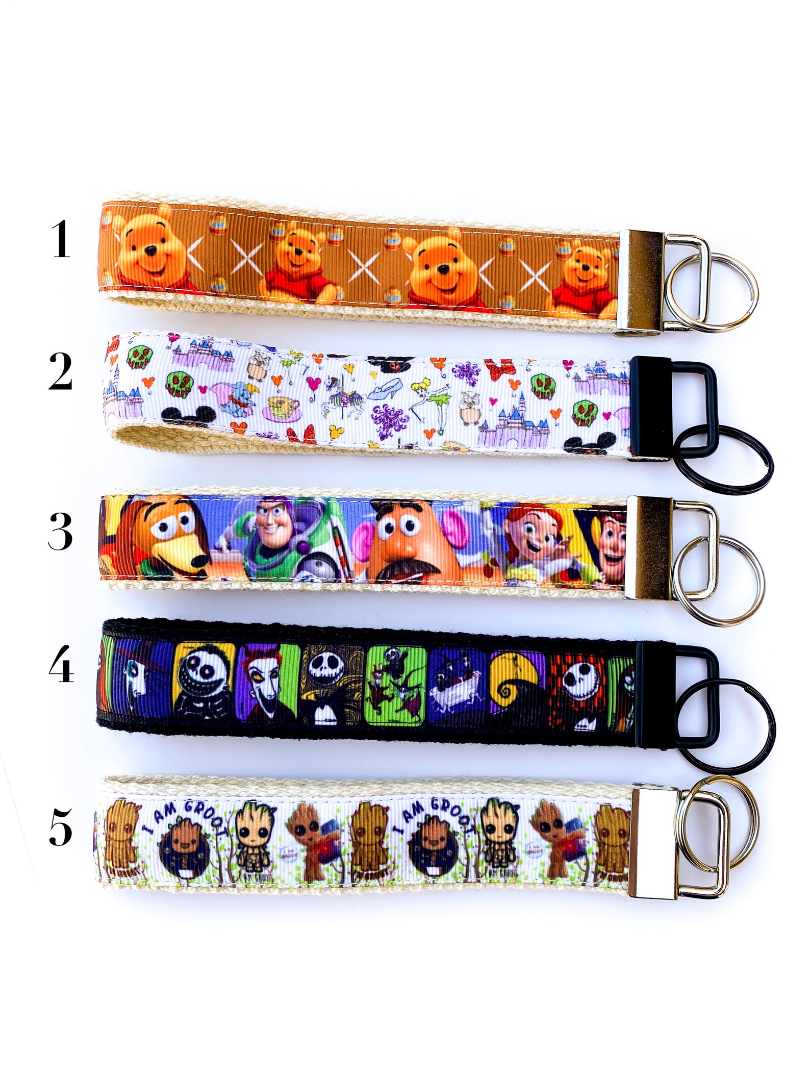 Disney Key Fob Toy Story Key Fob Disney Keychain Pooh Etsy