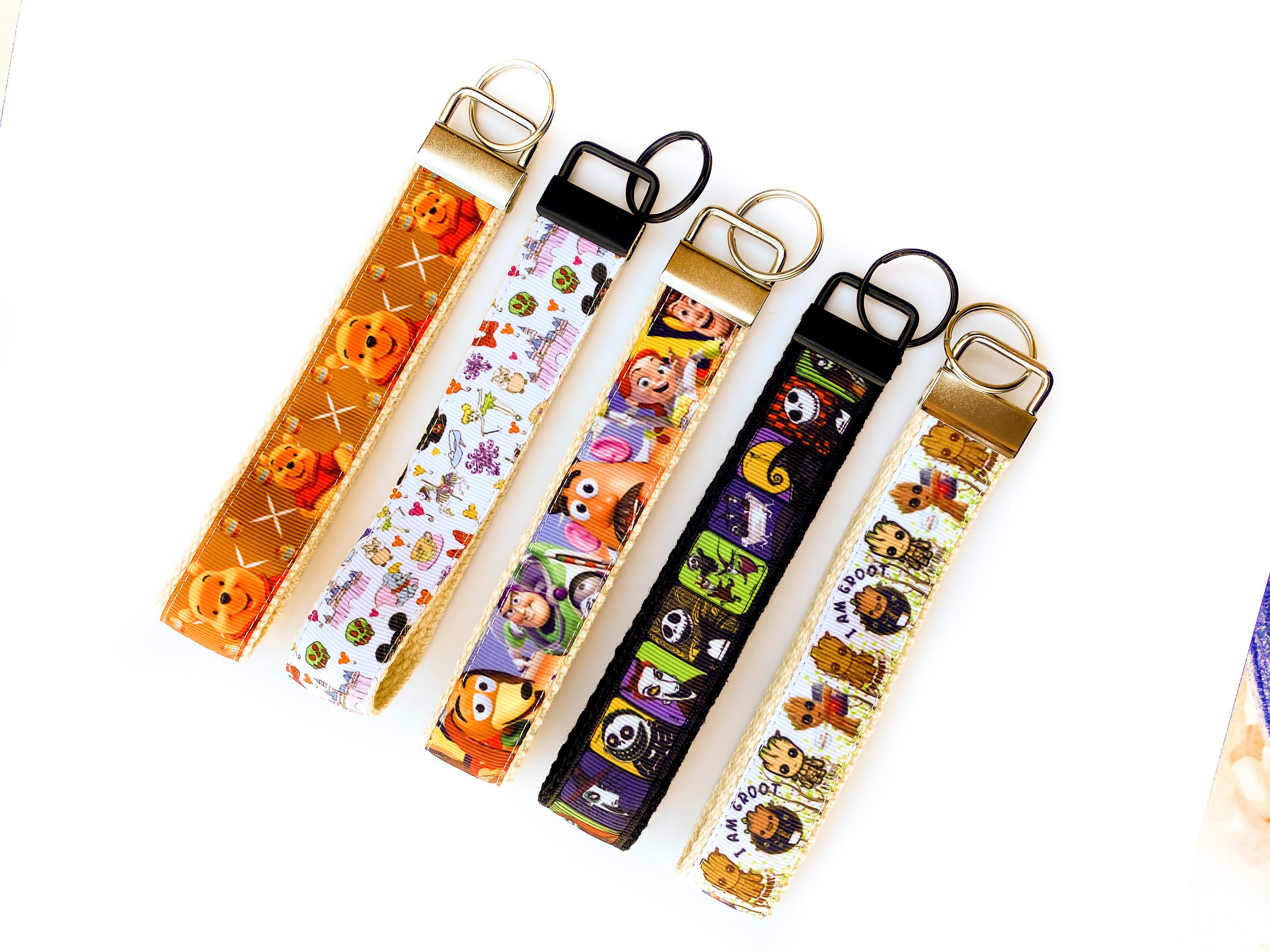 Disney Key Fob Toy Story Key Fob Disney Keychain Pooh Etsy