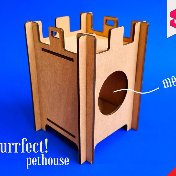 Purrfect Pet House Castle SVG Design for Cats and Dogs