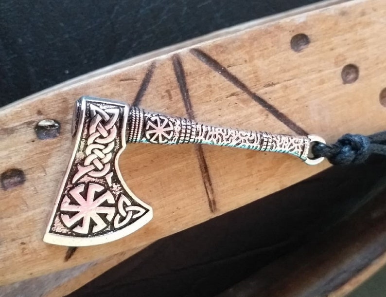 Silver Color Axe Gift Strength amulet Viking axe necklace Norse mythology pendant Axe Necklace,Viking jewellery