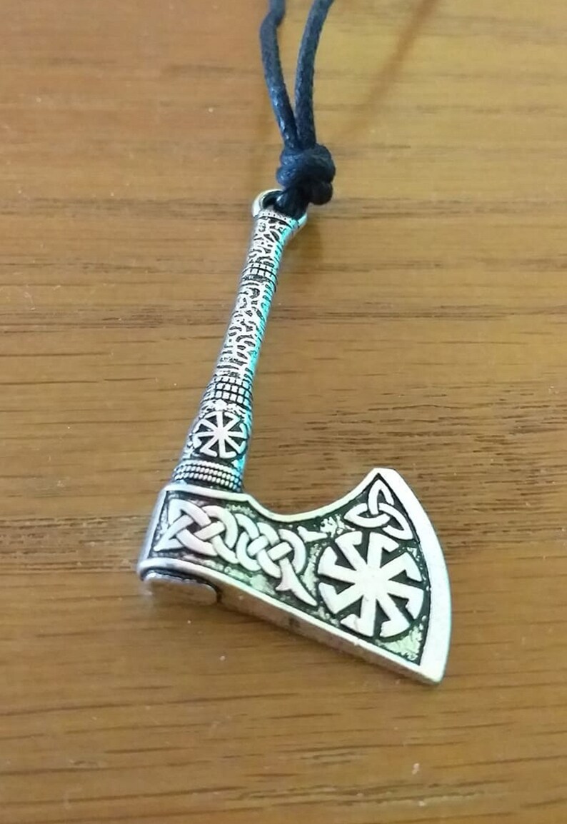 Silver Color Axe Gift Strength amulet Viking axe necklace Norse mythology pendant Axe Necklace,Viking jewellery