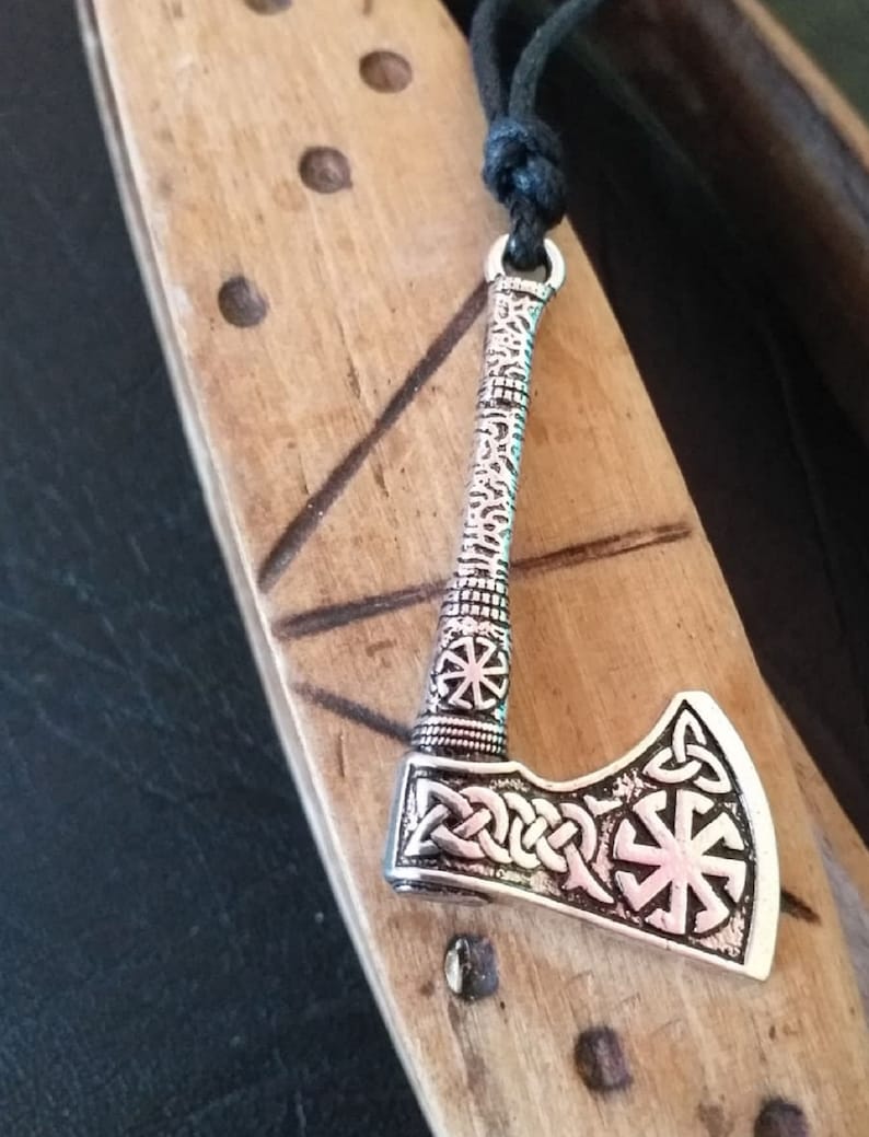 Silver Color Axe Gift Strength amulet Viking axe necklace Norse mythology pendant Axe Necklace,Viking jewellery