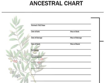 Husband's Ancestry Chart