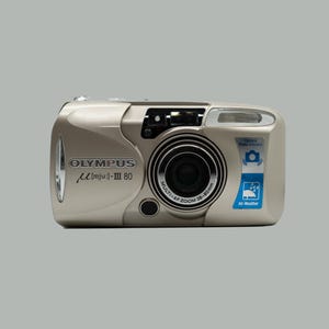 Olympus Mju II Zoom 115 – Appareil Photo 35 Mm Pour Pièces Détachées (ne Fonctionne Pas)