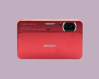 Vintage Pink Sony Cybershot DSC-T99 Camera With Accessories - Etsy