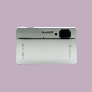 Sony Cyber Shot DSC-TX5 Digital Camera Silver / Y2K / 10.2MP / Waterproof / Battery and Charger
