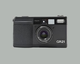 Ricoh GR21 Film Camera / Super Rare / LCD Works / Point and Shoot