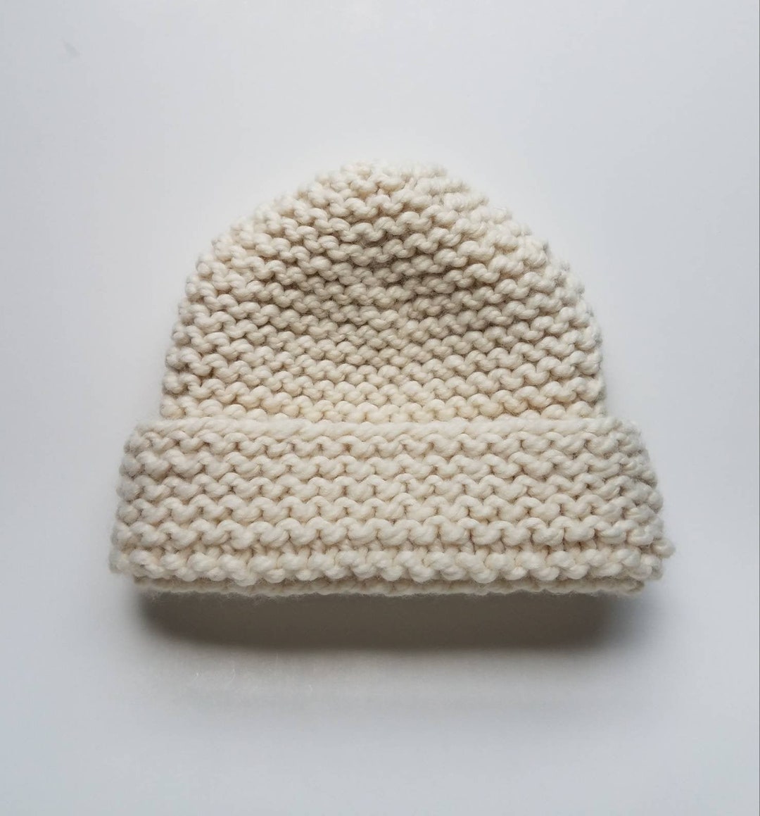 Easy to Knit Hat, Chunky Knit Winter Hat, New Knitter Beanie Kit