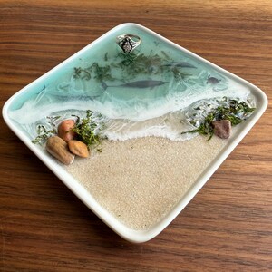Handmade Ocean Ring Dish: Dolphin, Turtle, Seashell Coastal Decor - Etsy
