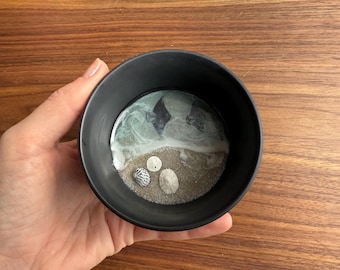 Manta Ray Jewelry Dish: Handmade Ceramic Ring Tray, Coastal Decor