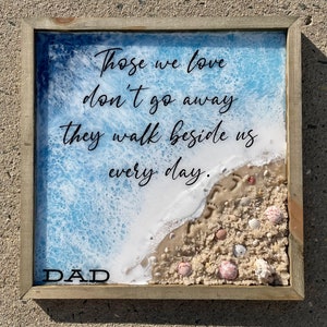 Ocean Memorial Art with Ashes: Handmade Coastal Remembrance Gift
