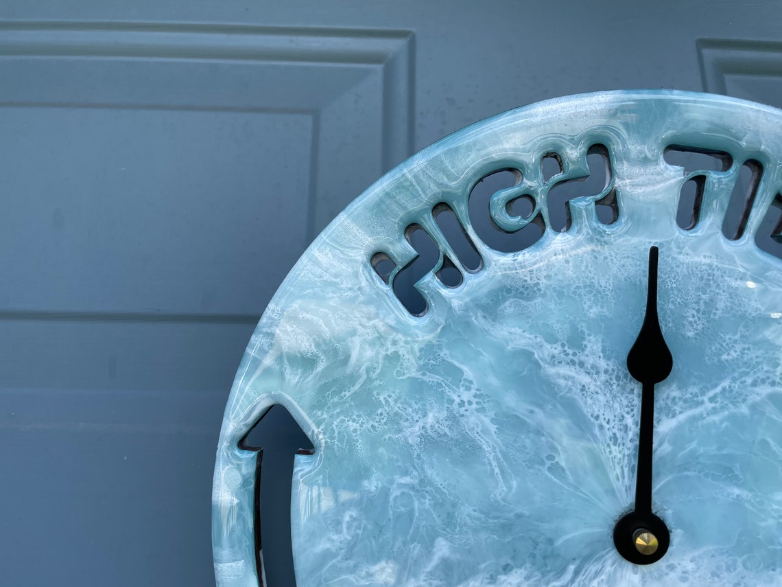 10 Tide Clock Nautical Chart Nautical Clock Coastal Etsy