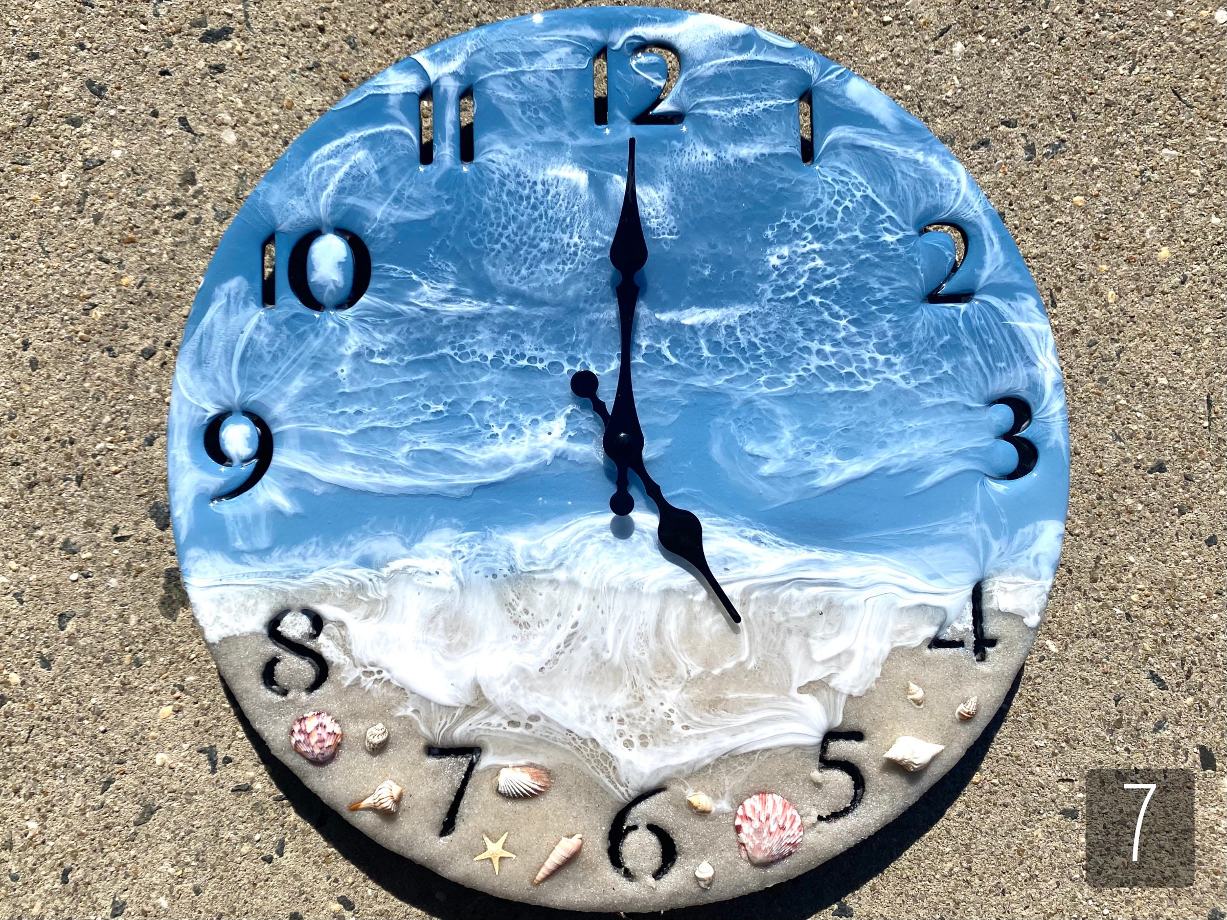 14 Beach Clock Beach Themed Clocks Luxury Ocean Etsy Singapore