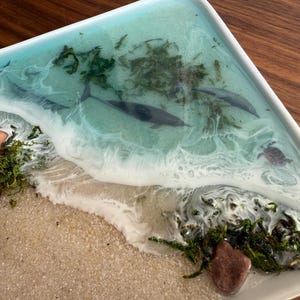 Handmade Ocean Ring Dish: Dolphin, Turtle, Seashell Coastal Decor - Etsy