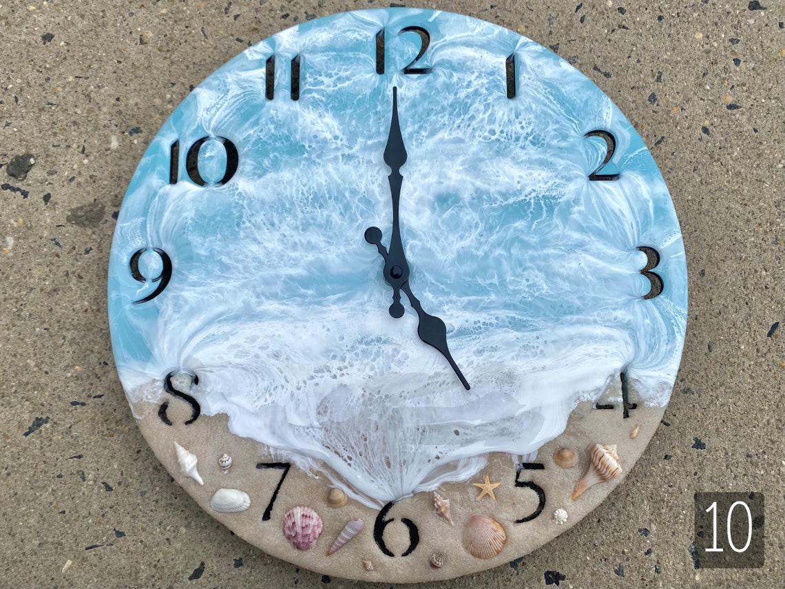 14 Beach Clock Beach Themed Clocks Luxury Ocean Etsy
