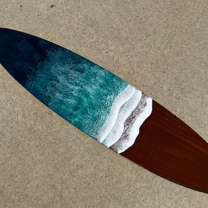 Custom 3/4&quot; Thick Surfboard Wall Art: Coastal Beach House Decor