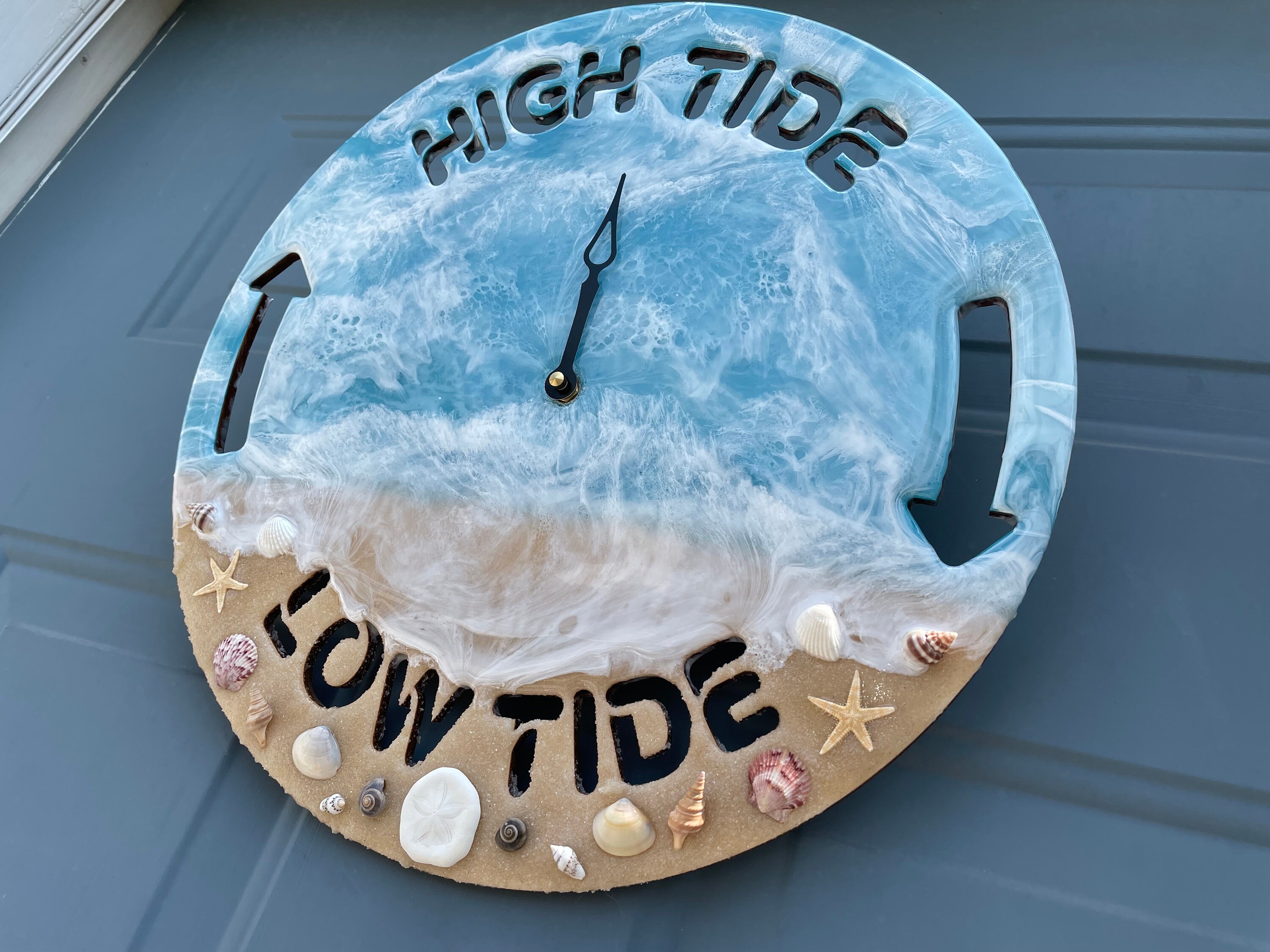 14 Tide Clock Nautical Chart Nautical Clock Coastal Etsy