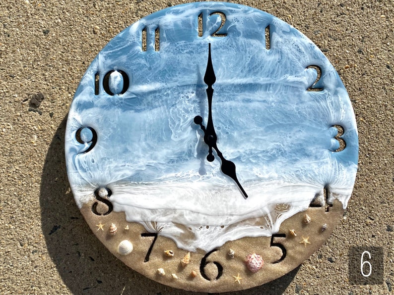 14 Beach Clock Beach Themed Clocks Luxury Ocean Etsy