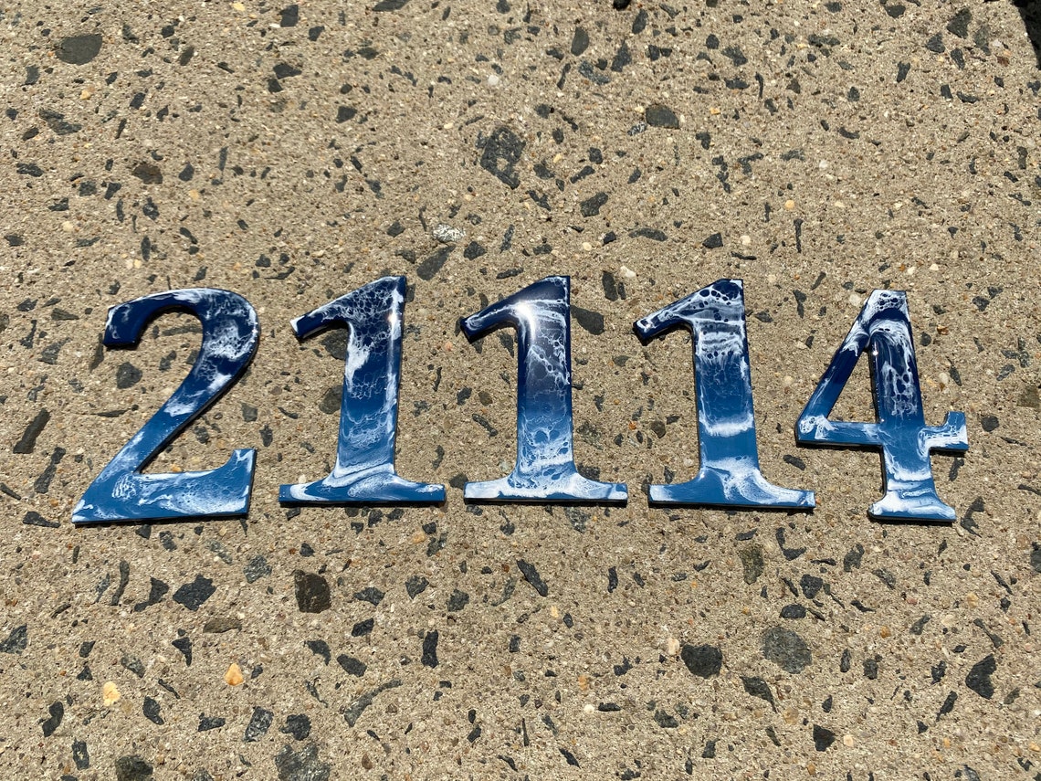 House Numbers Coastal Decor Nautical Decor Beach Decor Etsy