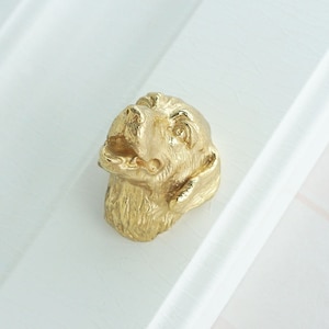 Dog Knobs Brass Knobs Drawer Knobs Pulls Dresser Knobs  Kitchen Cabinet Pulls Handle Door Knob Ring Drop Pulls Decor Furniture Hardware