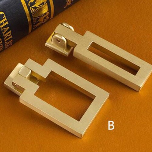 Gold Ring Pull Pull Brushed Gold Drop Ring Drawer Knob Etsy