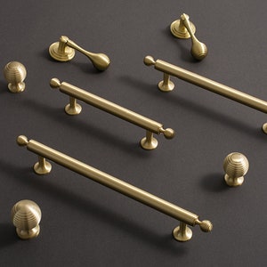 3.78" 5" 6.3"8.8"Solid Brass Drawer Pulls Knobs Ball Dresser Knobs Kitchen Handles Bronze Cabinet Pulls Door Handles Knob Kitchen Hardware