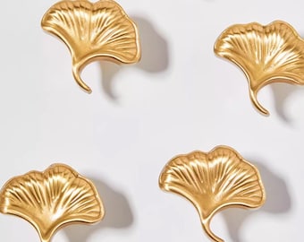 Ginkgo Brass  Drawer Knobs Pulls  Handles   Cabinet Handles Knobs Dresser Knobs Kitchen cupboard Knobs Furniture Hardware