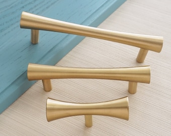 3.78'' 5.0" Brushed Brass Cabinet Handles Drawer Knobs Pull Handles T Bar Pulls Dresser Pulls Kitchen Cupboard Handles Hardware 2 1/2"