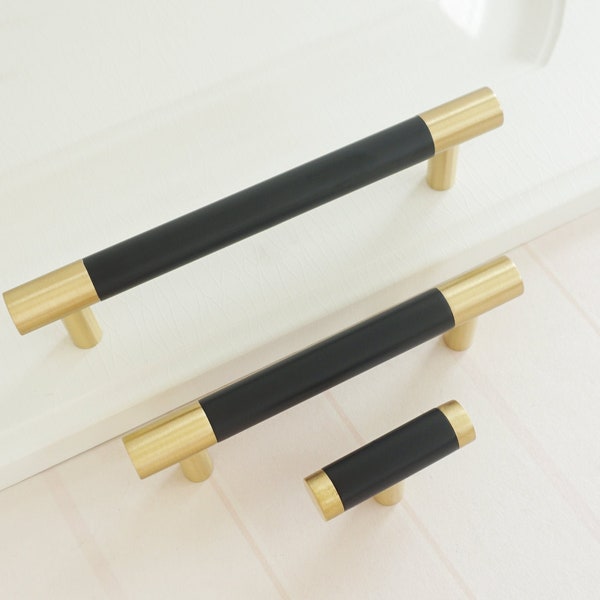 3.0" 4.0" 5.0‘’ Black Drawer Pulls Knobs Cabinet Handles Dresser Pulls Knobs Closet Wardrobe Pulls Kitchen Handles 76 102 128mm