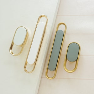 0.6"  2.5" Gold White Modern Drawer Pulls Cabinet Door Handles Hardware Drawer Pulls Dusty Gray  Dresser Knobs Kitchen Cupboard Handle