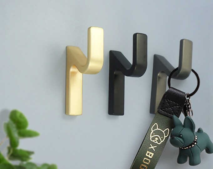 Black Wall Hooks Creative Wall Hooks Decorative Hooks Wall Etsy