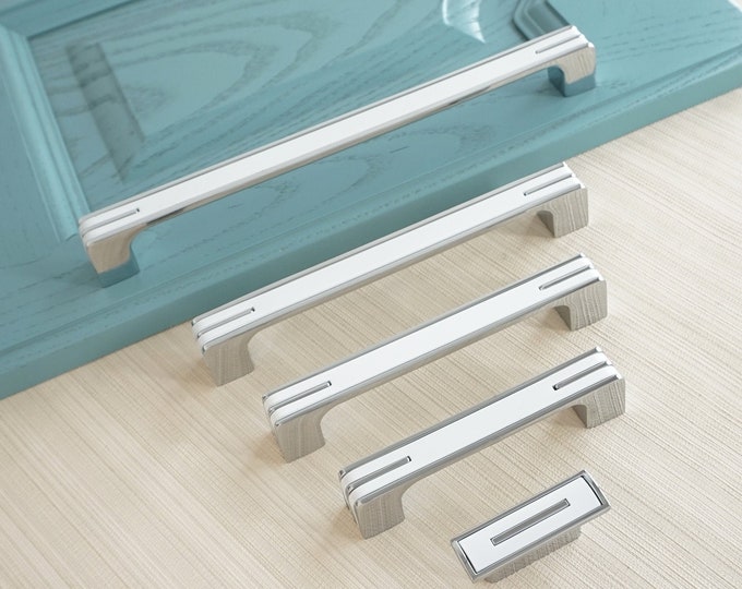 Black Gold Drawer Pulls Knobs Handles Modern Door Handles Etsy