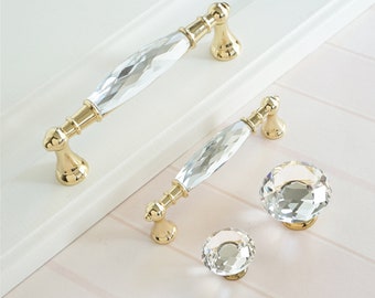 Crystal Drawer Pulls Etsy