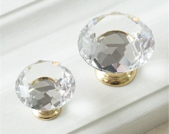 Crystal Dresser Knobs Etsy