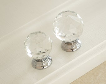 Crystal Knob Glass Knobs Drawer Pulls Dresser Knobs Etsy