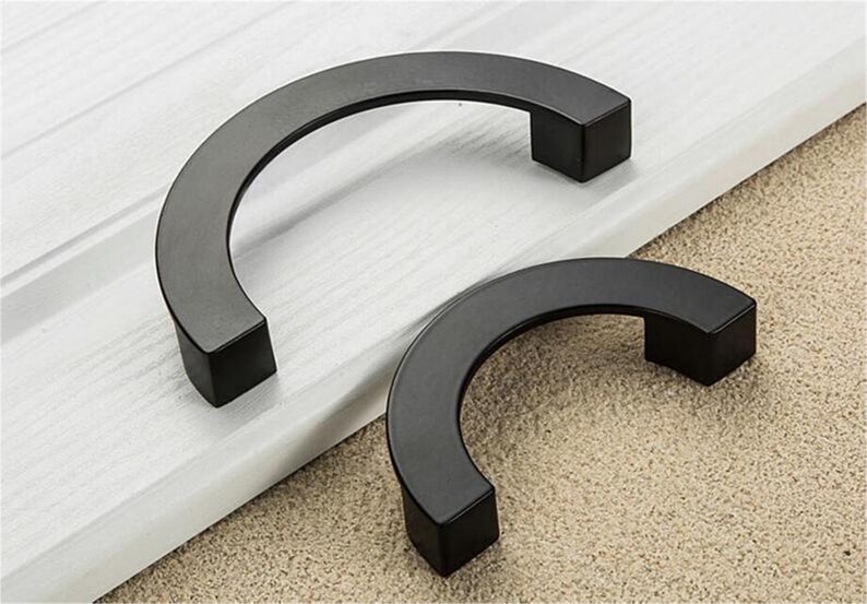3.75'' 5''modern Black Drawer Pulls Knob Etsy