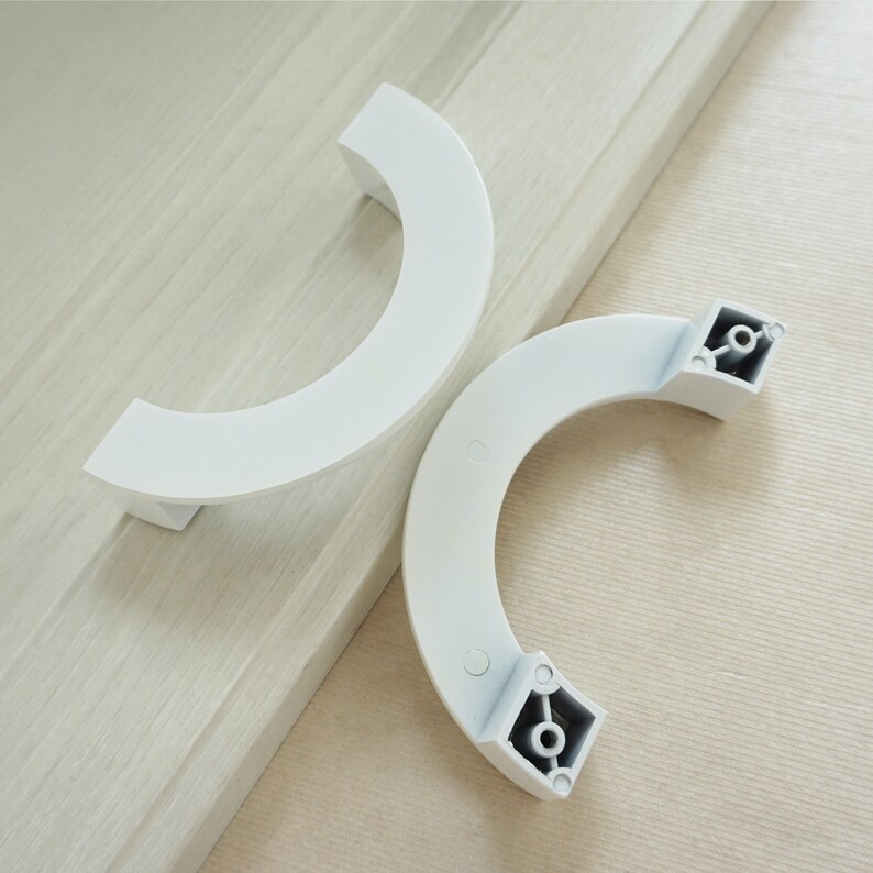 3.78''white Semicircle Drawer Pulls Handles Dresser Etsy
