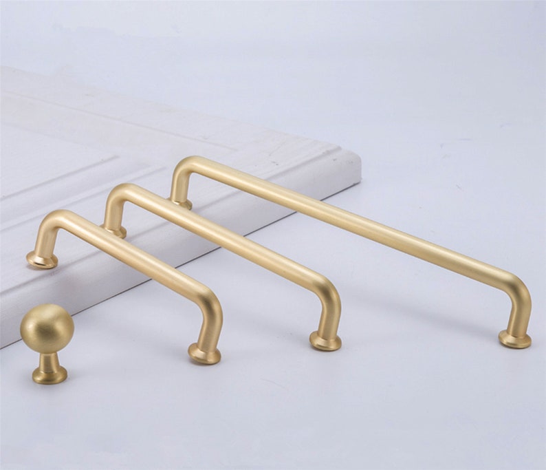 3.78 5 7.55 Brushed Brass Handles Etsy Australia