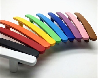 3" 3.78" 5" Colorful Closet Handles Drawer Pulls Cabinet Handle Dresser Pull Handles Kids Blue Orange Yellow Red Pink Black Brown Green