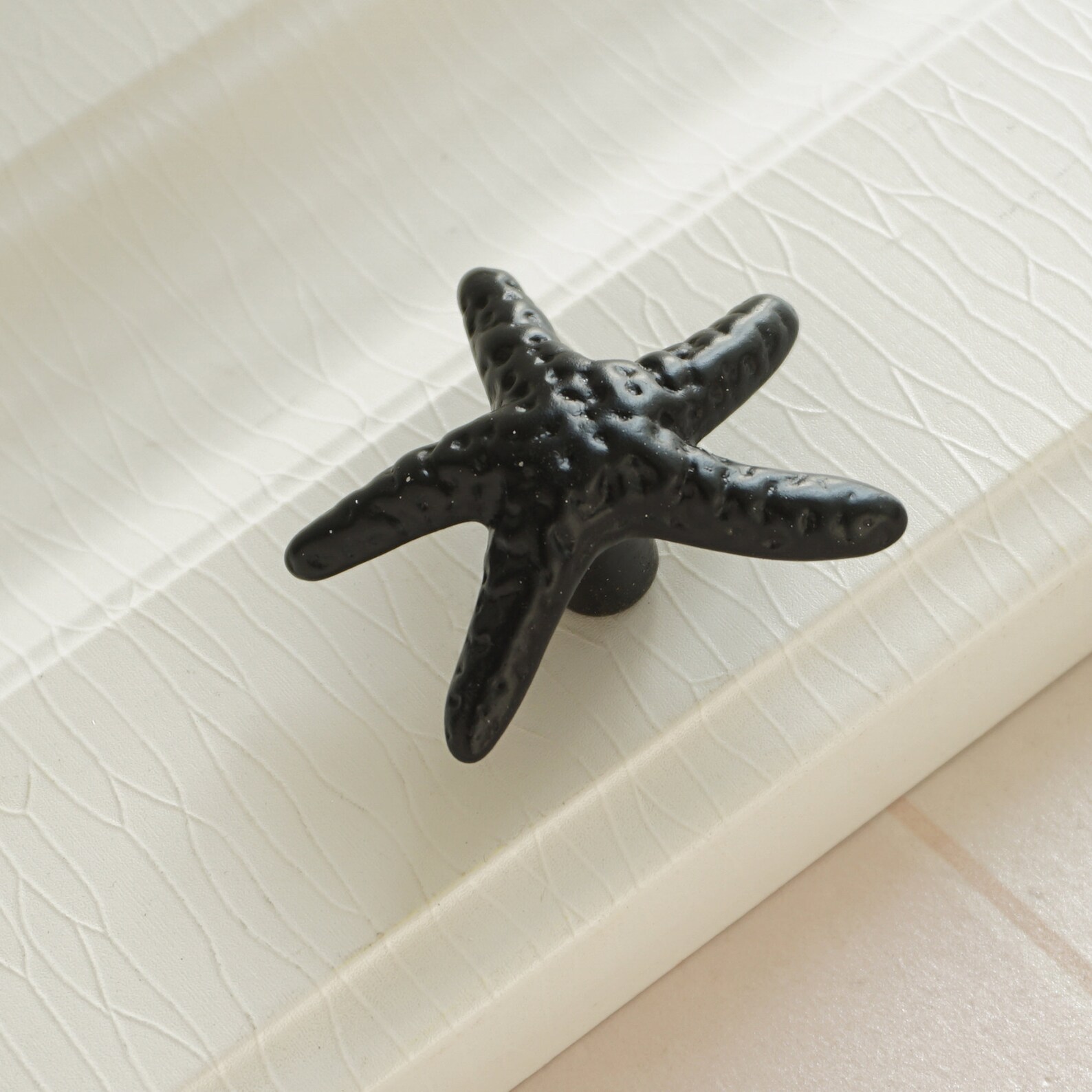Starfish Drawer Knobs Pulls Knobs Black Kitchen Etsy
