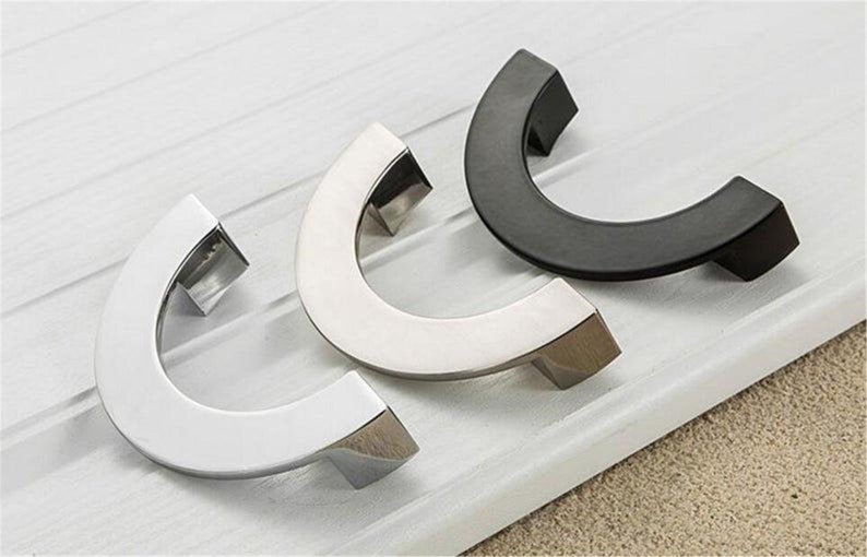 3.75'' 5''modern Black Drawer Pulls Knob Etsy