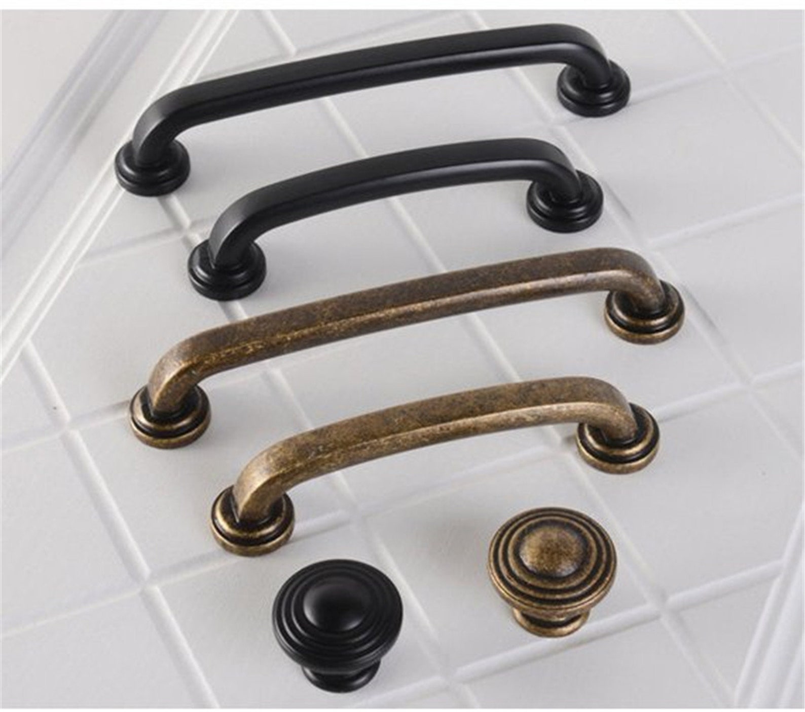 3.75'' 5'' Vintage Retro Drawer Pulls Knobs Etsy