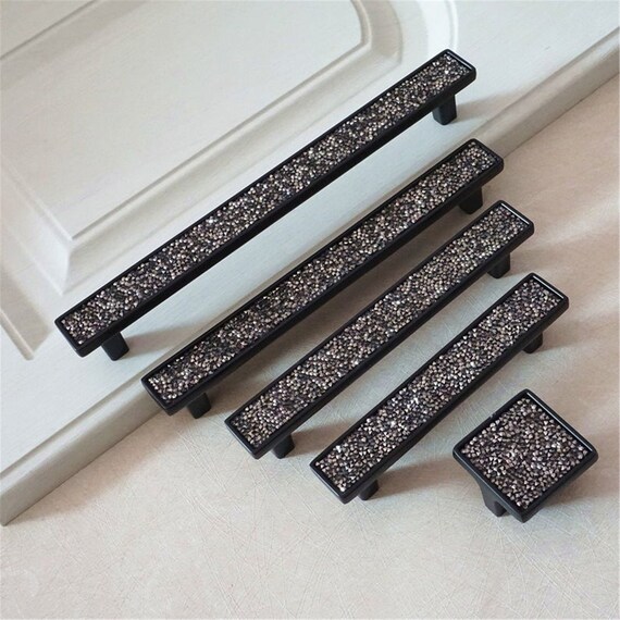 Black rhinestone store dresser
