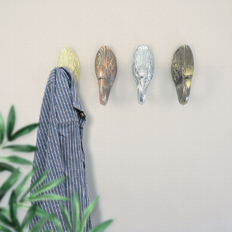 Modern Ideas Wall Hooks / Decorative Hooks / Mandarin Duck Etsy